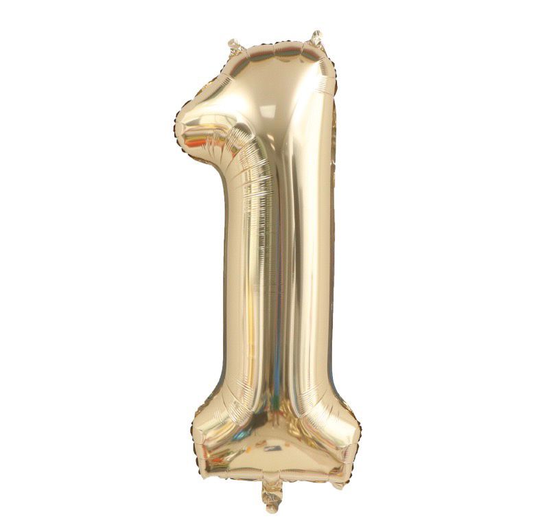 40" White Gold Number 1